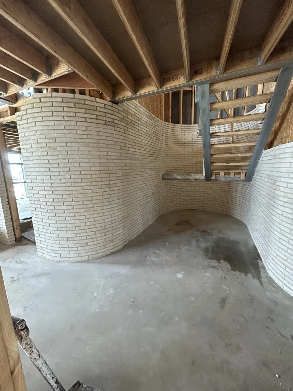 Curved interior brickwork — Reid Bricklaying